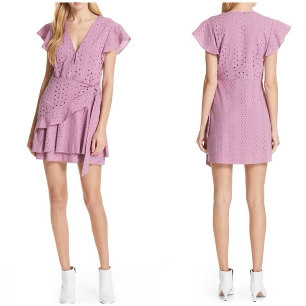 Anthropologie Dolan Patsy Eyelet Wrap Dress Size XS - Picture 1 of 12